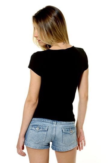 Natalee Fashion Tricou Tricou negru labirint